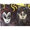 Image 5 : Vintage Artist Hand Painted Rock Band Kiss Satin Concert Tour Jacket Sz Small - 