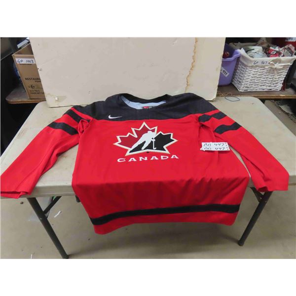 2023 Team Canada Hockey Jersey Authentic NIKE Men's Sz LG - Excellent Condition