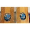 Image 3 : Vintage Pair of Cypress Gardens Water Skis - Dick Pope Jr. Signature Series- Wooden,