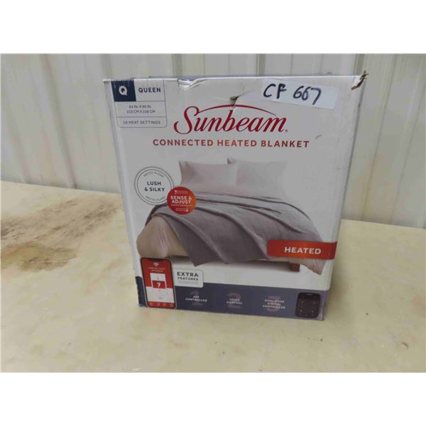 New Sunbeam Heated Blanket - Queen sz 84  x 90 