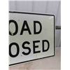 Image 3 : Highway Sign Road Closed - Metal 30" x 48"