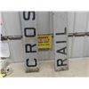 Image 2 : Railway Crossing Metal Sign 8" x 68" - each