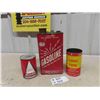 Image 1 : Gasoline Can -1 Gal, Lubix Lube Oil Quart Can, Zurnoil Quart Can with Product