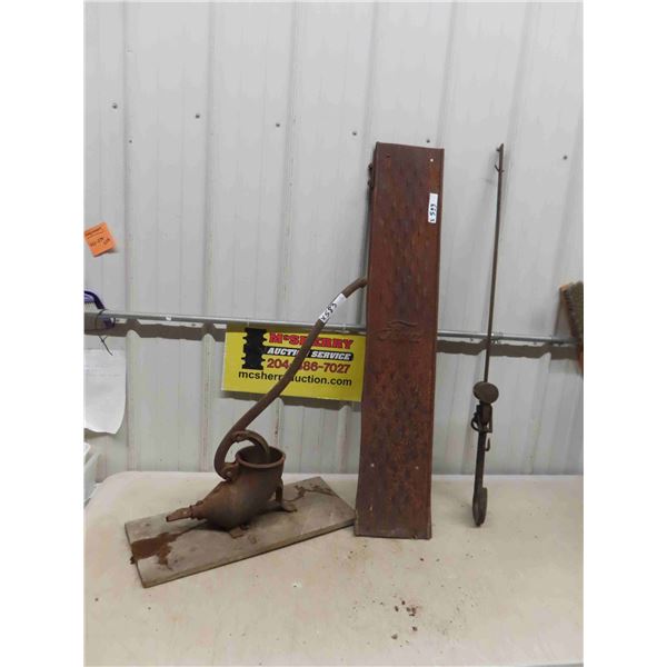 Ford Model T Running Board, Beam Scale, Sausage Stuffer/ Maker