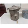 Image 2 : Metal Butter Churn & Galvanized Tub