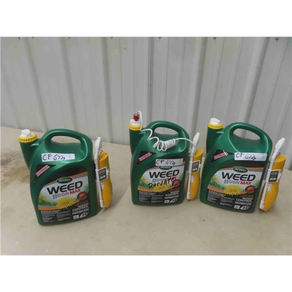 3 Scotts Weed B-Gone 5 L - Sealed - 15 L Total