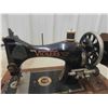 Image 3 : Vintage Vickers Hand Crank Portable Sewing Machine with Case