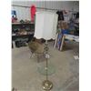 Image 1 : Floor Lamp with Stand Combo Glass Shelf