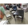 Image 1 : 2 Folding Chairs & Drop Leaf Table - Fully Extended 28" x 31" x 48"