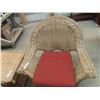 Image 2 : Sunroom Wicker Chair + Stand 20" x 20" x 21"