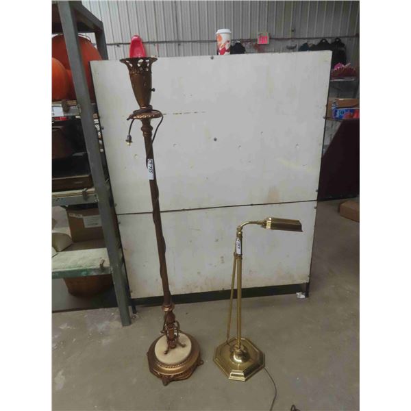 2 Floor Lamps ; 1 Vintage + 1 Modern