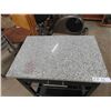 Image 2 : Kitchen Island on Casters with Granite Top 16" x 23" x 34"