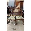 Image 1 : 2 Wooden Chairs with Cloth Seats 