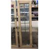 Image 2 : 2 French Doors with Leaded Glass 17.5" x 64.25" 