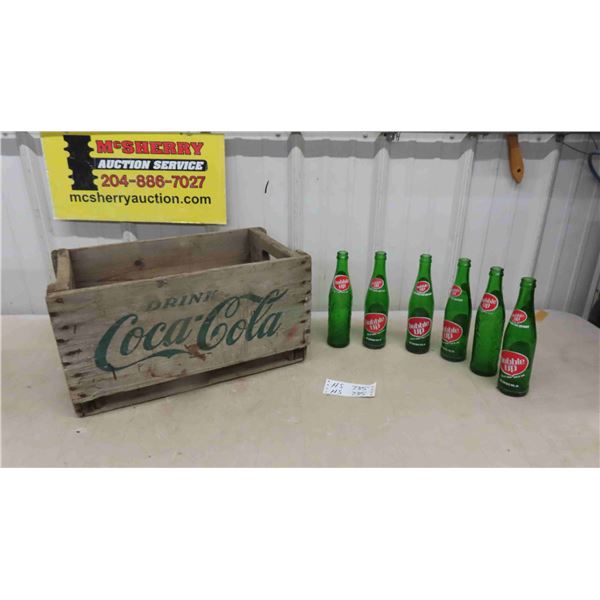 Coca-Cola Crate & 6 Bottles Bubble Up