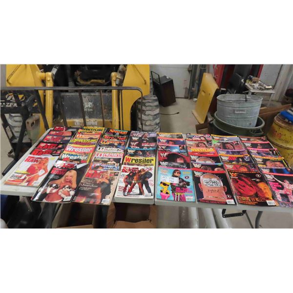 48 Magazines ; Wrestler, WF, Raw