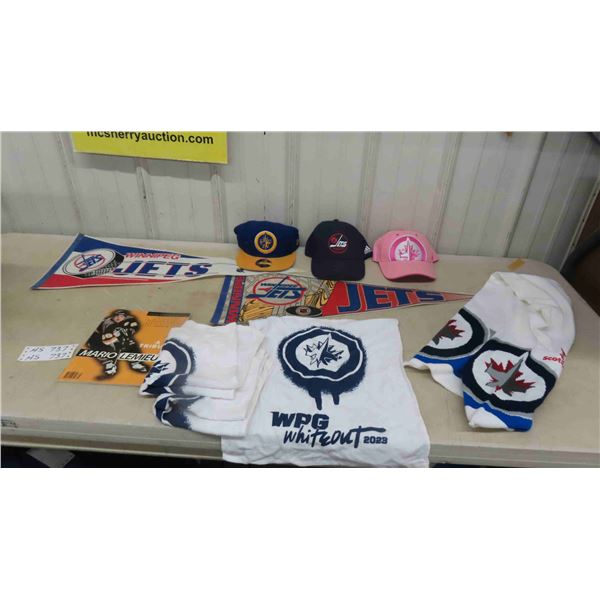 WPG Jets, Pendants, Scarf, Ball Caps, Crying Towels