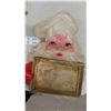 Image 1 : Vintage Light Up Santa Face  - Works, approx. 16" x 20"