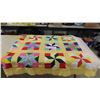 Image 1 : Patchwork Quilt - approx. 84" x 86"