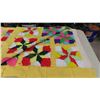 Image 3 : Patchwork Quilt - approx. 84" x 86"