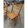 Image 2 : 2 Wooden Folding Chairs