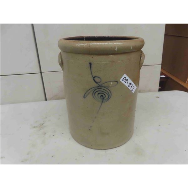 Salt Glazed 6 Gal Target Crock - 1 crack