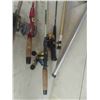 Image 2 : 7 Fishing Rods + Reels & 2 Nets