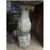 Image 3 : Cement Bird Bath 32" Tall 22" Across Top
