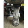 Image 3 : Cement Bird Bath 32" Tall 22" Across Top