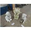 Image 1 : 3 Plastic Yard Ornaments - Biggest 19" Tall