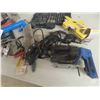 Image 2 : Carpentry OddsnEnds of Tools ; Power Jig Saw, Drill, Drill Bits, 100' Tape Measure, 