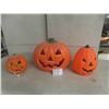 Image 1 : 3 Pumpkin Blow Molds - Biggest 17: Tall