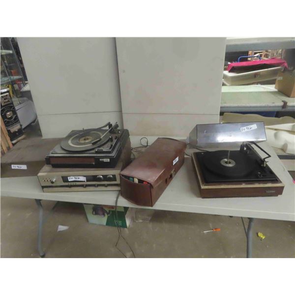 Sylvania CST 6730 AMFM/ Tape, 2 Record Players, BSA McDonalds + Lloyds & (23)