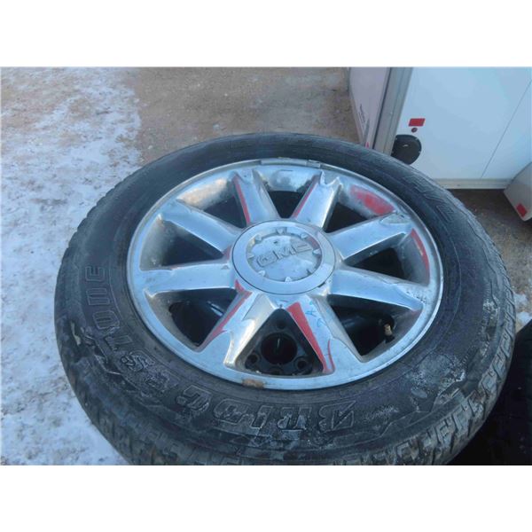 4 Bridgestone Tires + Rims P275 / 55R 20 - Rims from 2007 Yukon Denali