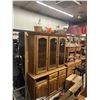 Image 1 : Oak China Cabinet 17"x 52" x 76"