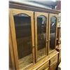 Image 4 : Oak China Cabinet 17"x 52" x 76"