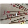 Image 3 : 9 Clamps, Pipe Clamps 30" to 60" & 1 Load Stabilizing Bar