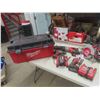 Image 1 : Milwaukee 18V Cordless Tool Set ; Reciprocating Saw, Circular Saw, Drill, Flashlight, 