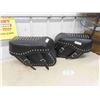 Image 1 : New Studded Leather Motorcycle Saddle Bag Set