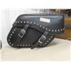 Image 2 : New Studded Leather Motorcycle Saddle Bag Set