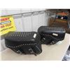 Image 5 : New Studded Leather Motorcycle Saddle Bag Set