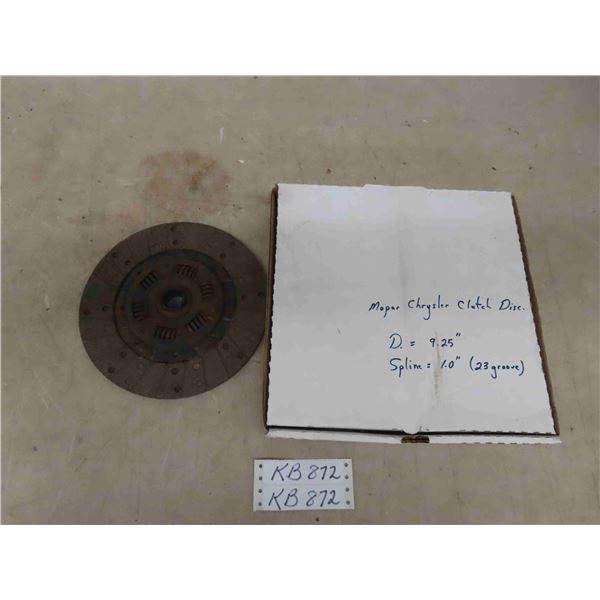 NOS Mopar/Chrysler 9.5 Clutch Disc Plate (1'' Spline with 23 