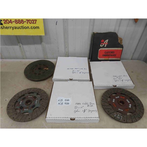 (3) NOS 1929-1952 Ford Clutch Disc Plates (10.5'' 1 3/8'' 10 Groove