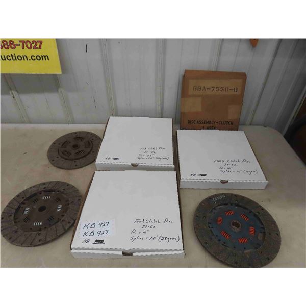 (3) NOS 1929-1952 Ford Clutch Disc Plate (9.5'' 1'' Spline 10 Groove 