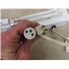 Image 3 : (3) Fluorescent Light Fixtures 9 1/4'' Long .35 Amps & (2) 6' Extension Cords