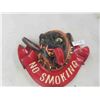 Image 1 : No Smoking 3D Chalkware Dog with Cigar Display 12'' x 10'' -1 Repair 