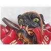 Image 2 : No Smoking 3D Chalkware Dog with Cigar Display 12'' x 10'' -1 Repair 