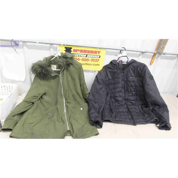 2 Ladies Winter Jackets Size 42 & Size Medium