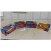 Image 1 : 4 Diecast Cars with Boxes Scale 1:24 : 1969 Chevy Camaro , 1965 Chevy