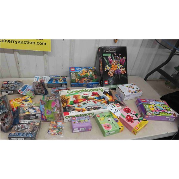 Lego Sets : Flower Bouquet , Roses , Friends , Star Wars , Train ,